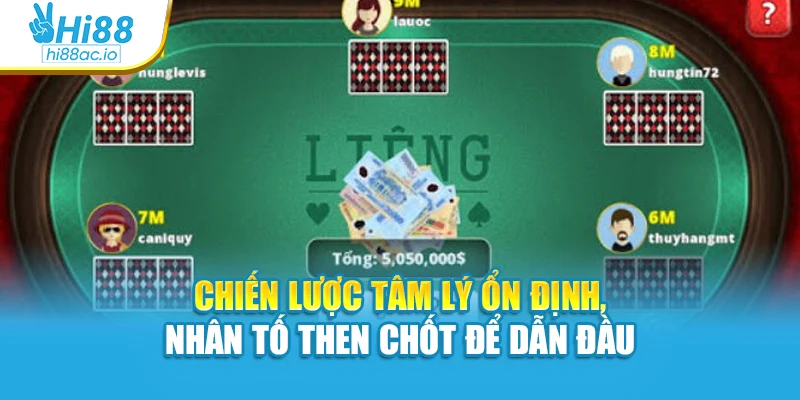 Chiến lược tâm lý ổn định, nhân tố then chốt để dẫn đầu