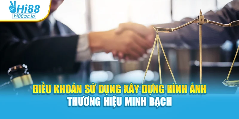 Điều khoản sử dụng xây dựng hình ảnh thương hiệu minh bạch