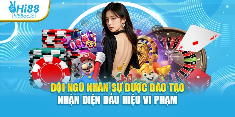 Đội ngũ nhân sự được đào tạo nhận diện dấu hiệu vi phạm
