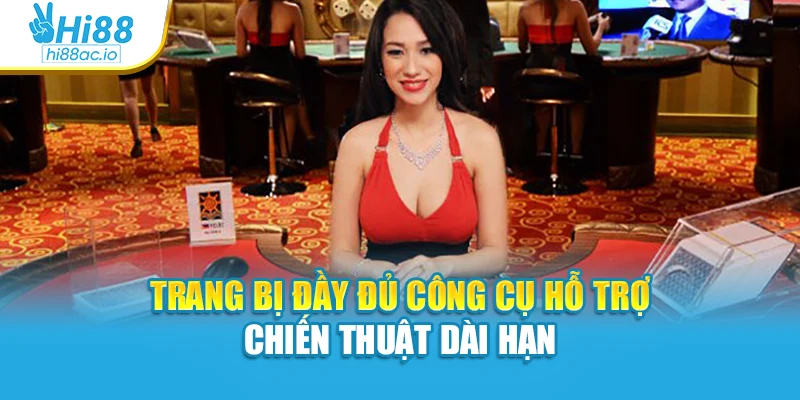 Trang bị đầy đủ công cụ hỗ trợ chiến thuật dài hạn