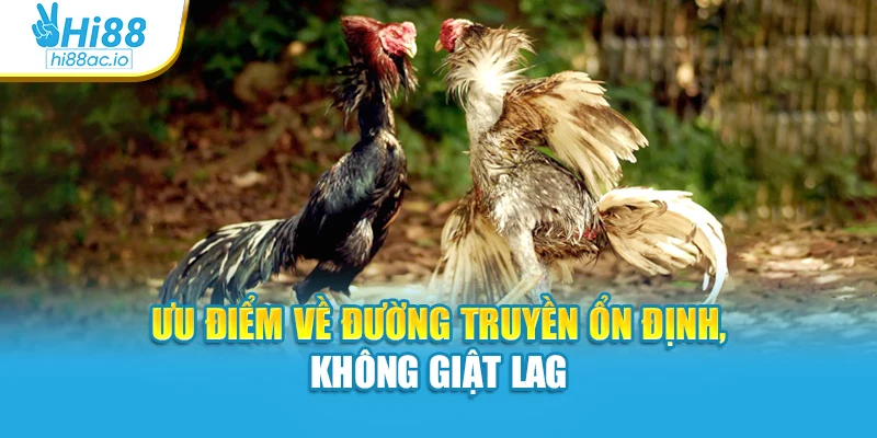 Ưu điểm về đường truyền ổn định, không giật lag